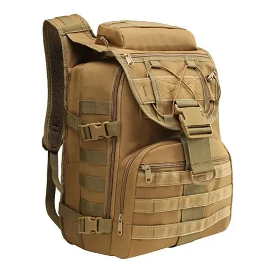 Waste Soil Retro Outdoor Large Capacity Backpack Oil Wax Waterproof Leather Canvas Travel Mountaineering Camping Military Style Backpack