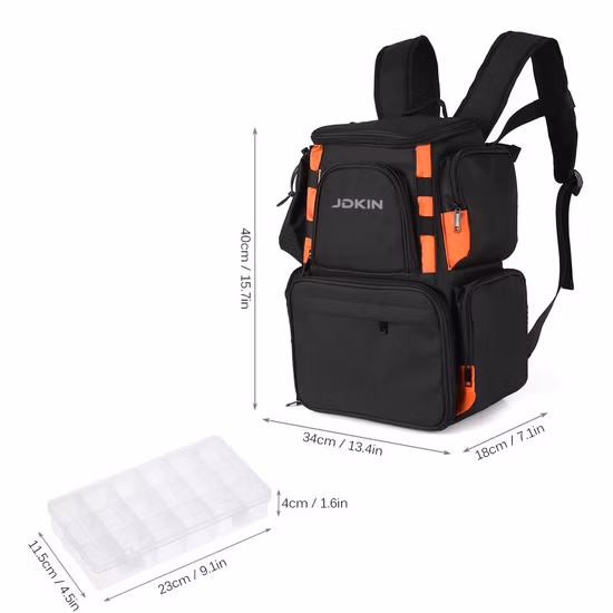  Mochila de equipamento de pesca OEM;  Bolsa de ferramentas de pesca à prova d'água