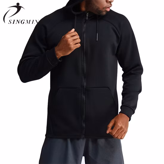 Moletom com capuz de fitness personalizado barato Sport Wear Mens Pulôver