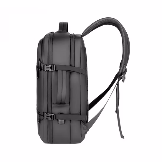Venda quente Bolsa de assento inferior personalizada em tecido reverso à prova d'água 15,6 unidades, mochila durável para laptop de negócios com porta USB